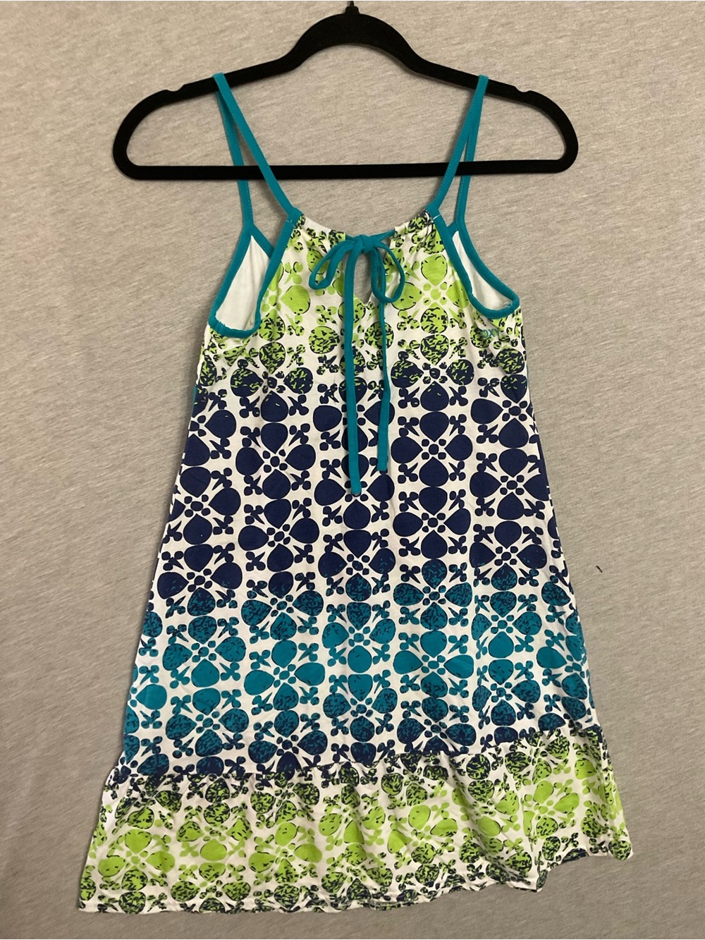 Roxy Women's Blue & Green Patterned Dress - Picture 3 of 4